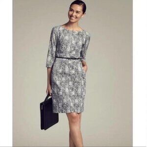 MM Lafleur Etsuko Crackle Print Sheath Dress